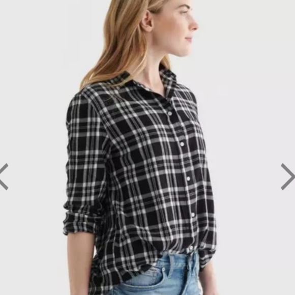 Lucky Brand Plaid Shirt size L NWT - Picture 1 of 6